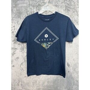 Hurley t shirt small men Navy floral image Hurley image cotton blend